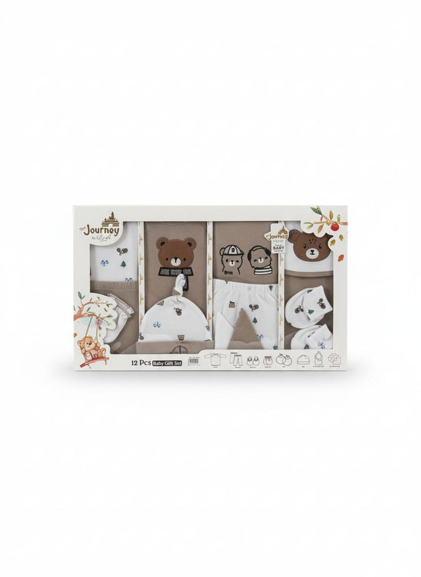 Little Star Newborn Baby 12Pcs Gift Set Brown