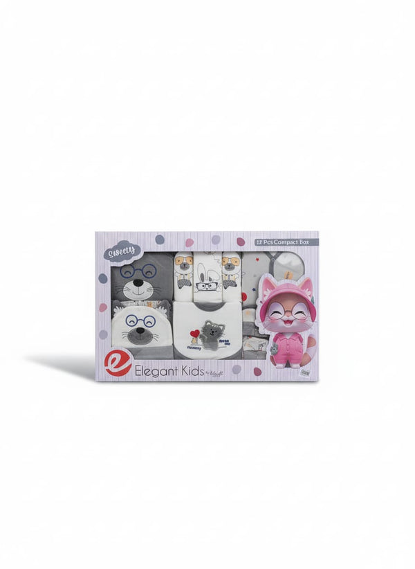 Little Star Newborn Baby 12Pcs Gift Set Bear Grey