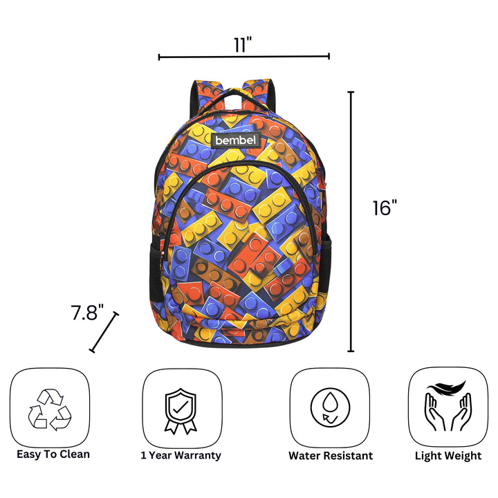 Bembel 16" Backpack - Blocks