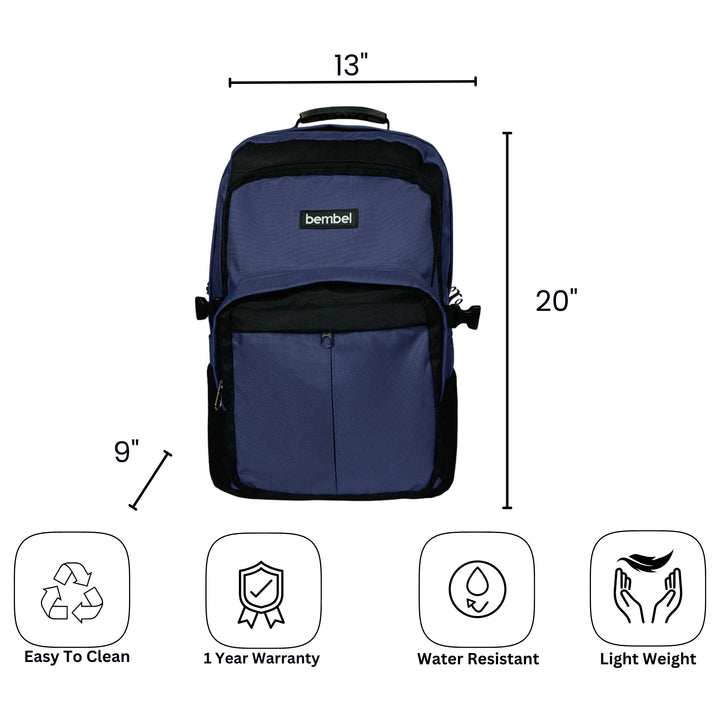 Bembel 20" Backpack - Prime (Navy & Black)