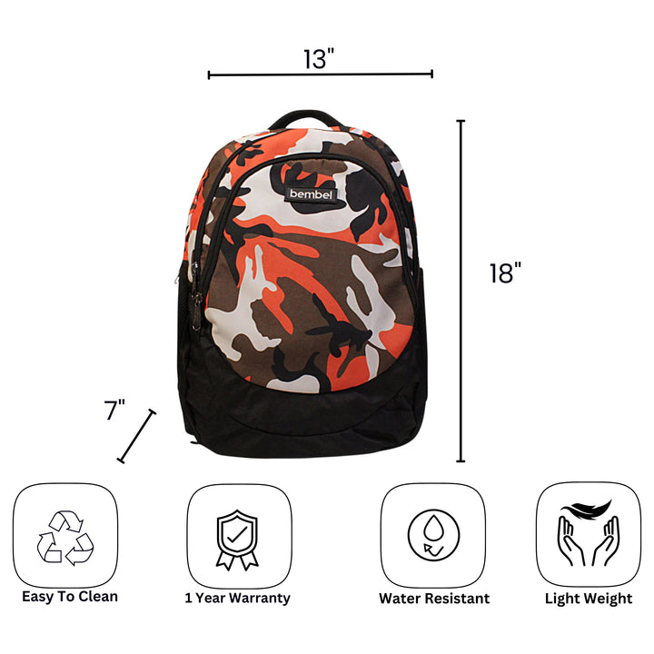 Bembel 18" Backpack - Camou Orange