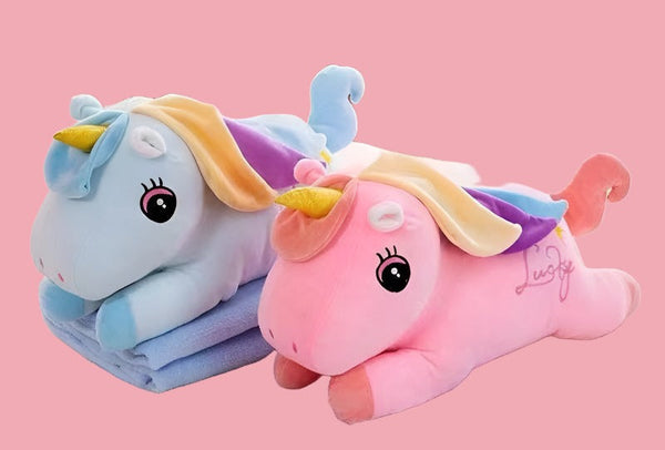 Junior Soft Toy Unicorn+Blancket