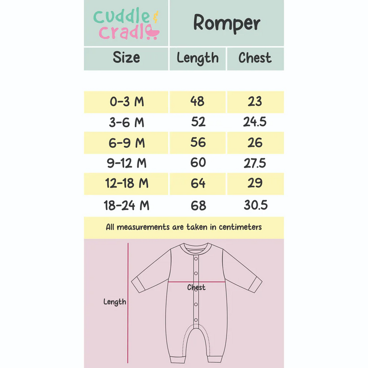 Cuddle & Cradle Baby Full Length Romper (Giraffe) - 18-24 M
