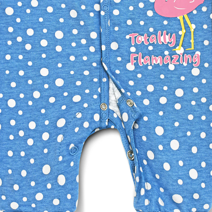 Cuddle & Cradle Baby Full Length Romper (Flamingo - 001) - 9-12 M
