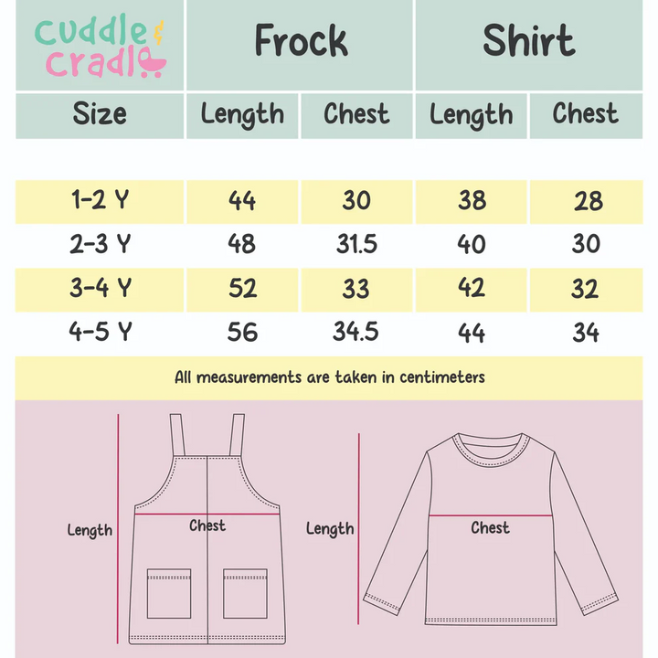 Cuddle & Cradle Girls Fleece Frock & Shirt Set (Mint - 001) - 4-5 Y