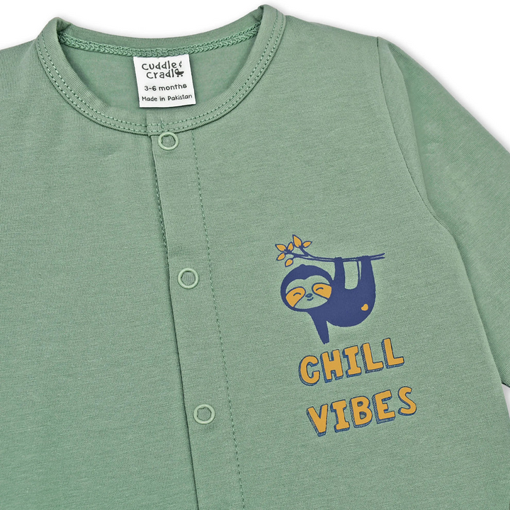 Cuddle & Cradle Baby Full Length Romper (Chill Vibes) - 18-24 M