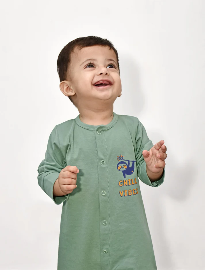 Cuddle & Cradle Baby Full Length Romper (Chill Vibes) - 18-24 M