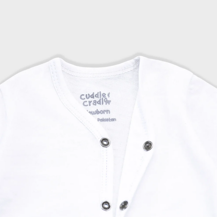 Cuddle & Cradle Baby Set of 3 (White) - 0-3 M