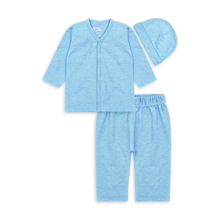 Cuddle & Cradle Newborn Set of 3 (Blue) - 3-6 M