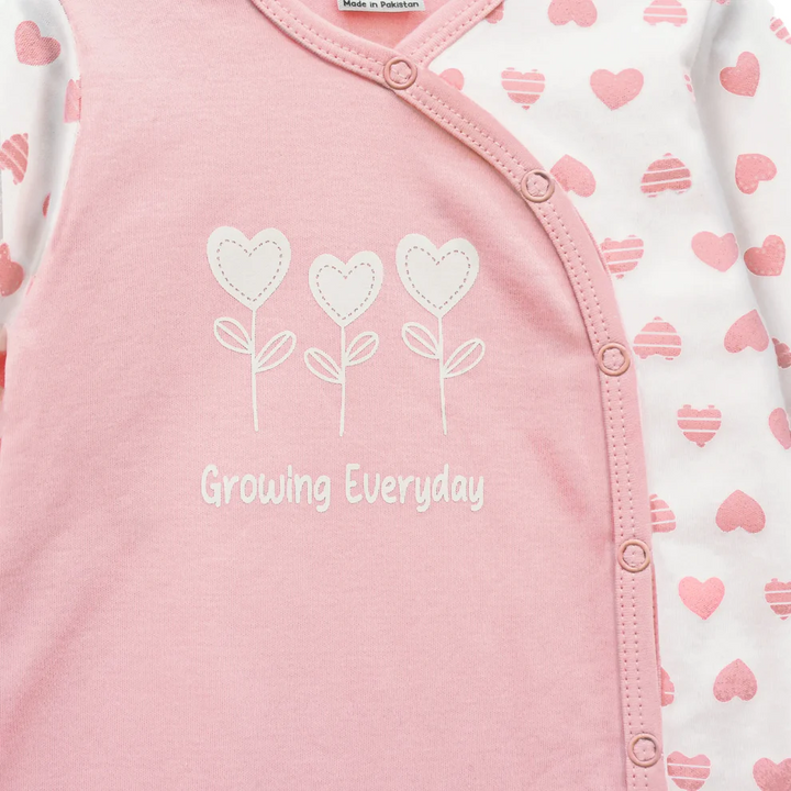 Cuddle & Cradle Baby Girl Set of 4 (Hearts) - 9-12 M