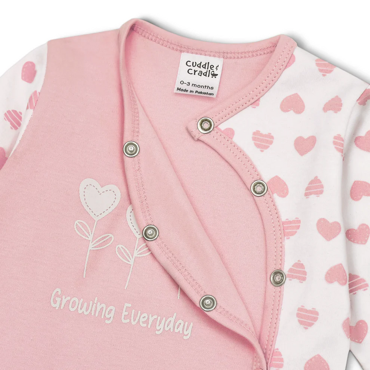 Cuddle & Cradle Baby Girl Set of 4 (Hearts) - 9-12 M