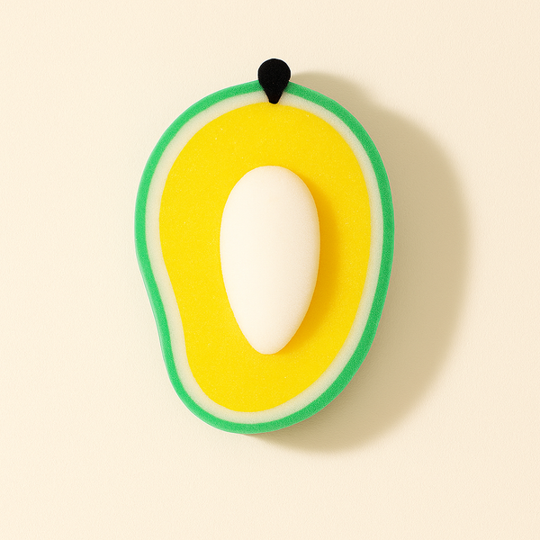 Baby Bath Sponge Fruit Mango Yellow - Sunshine