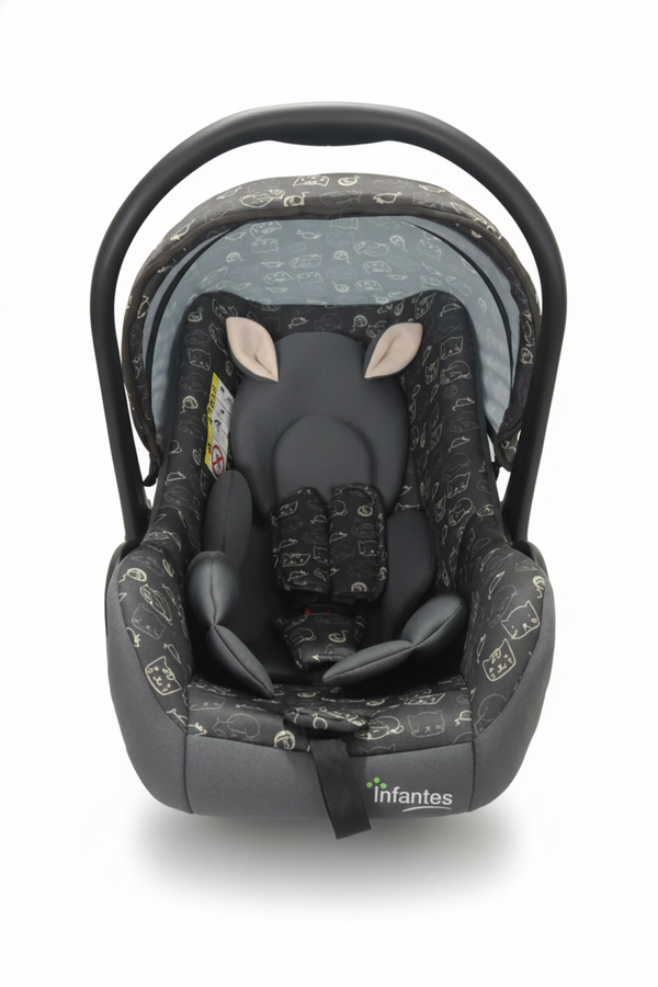 Infantes Baby Carry Cot Dark Grey