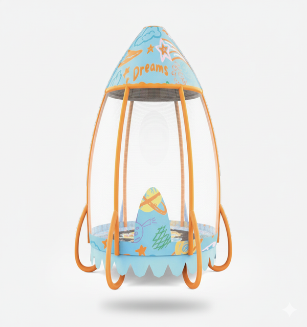 Infantes Baby Net Protection Trampoline Blue