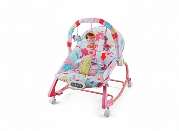INFANTES BABY ROCKER GIRAFFE PINK