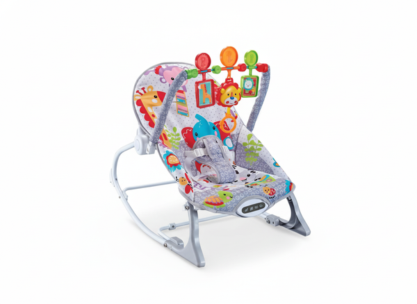 INFANTES BABY ROCKER ANIMALS GREY