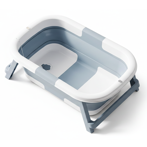 Infantes Baby Bath Tub Blue & White