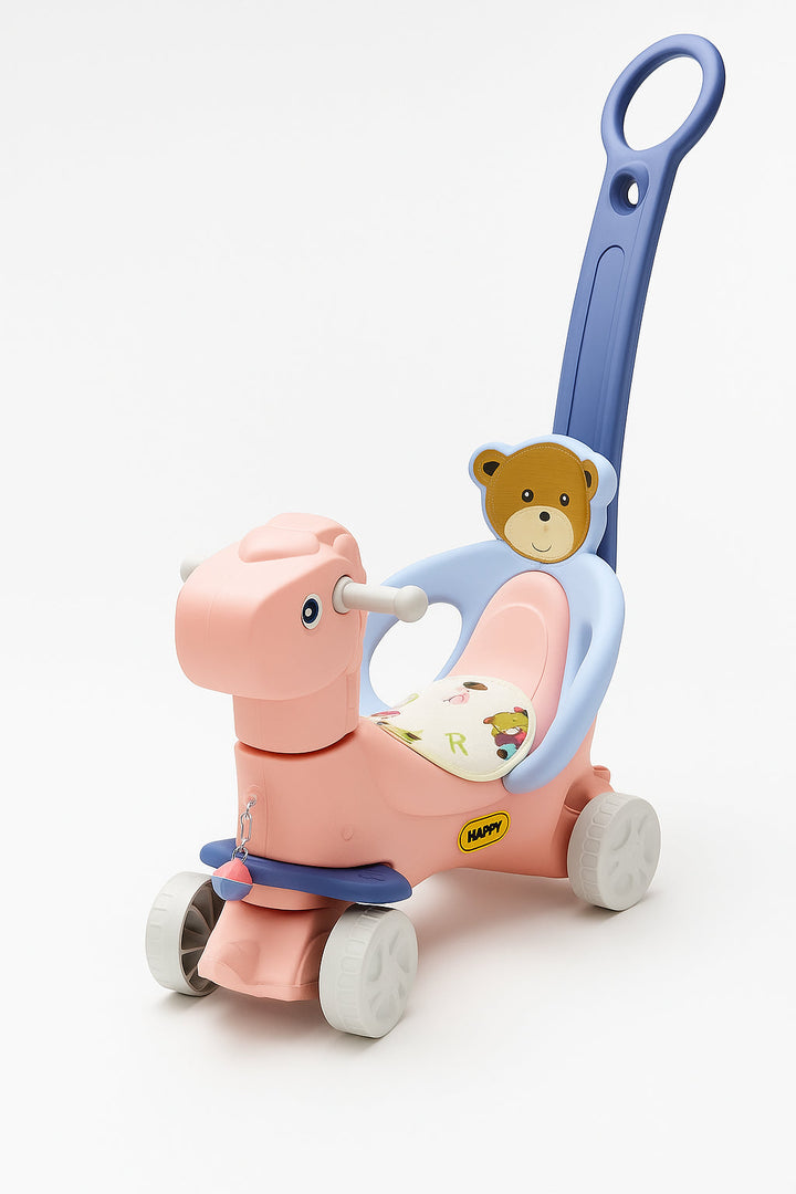 Infantes Baby Rocking Horse With Handle Pink