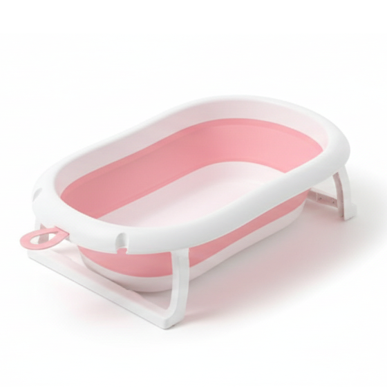 Infantes Baby Bath Tub Pink & White