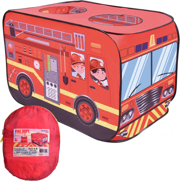 Infantes Fire Truck Pop Up Tent With Carrying Case