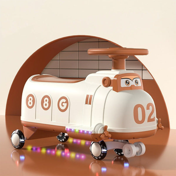 Infantes Kids Ride On Plane Brown