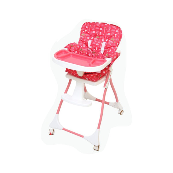 Infantes Baby Highchair Pink & White