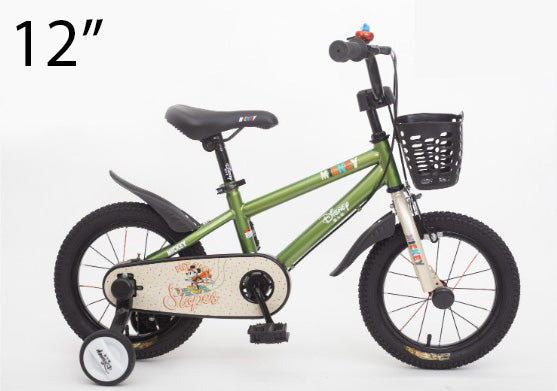 Infantes Kids 12" Bicycle Mickey Mouse Green