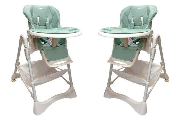 Infantes Baby High Chair Green & White
