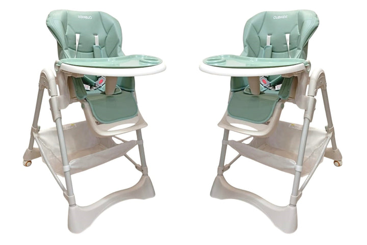 Infantes Baby High Chair Green & White