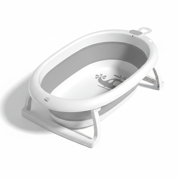 Infantes Baby Bath Tub Grey & White