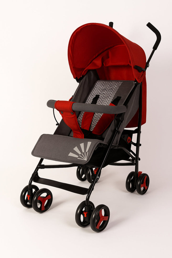 Joyous Baby Buggy Red & Grey