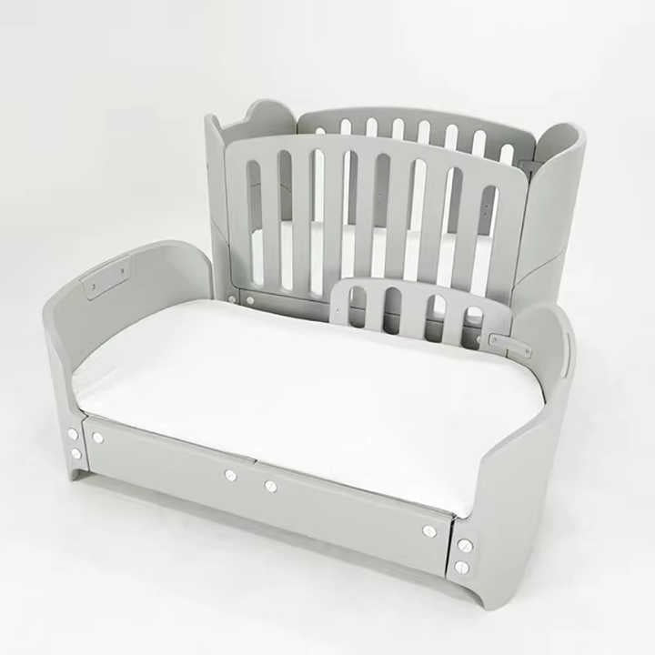 Infantes Baby Fiber & Wooden Cot Grey