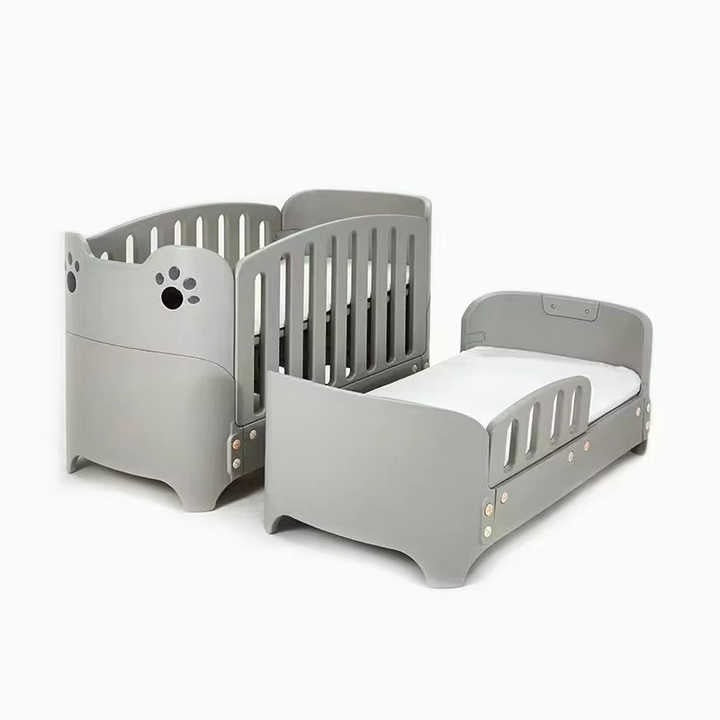 Infantes Baby Fiber & Wooden Cot Grey