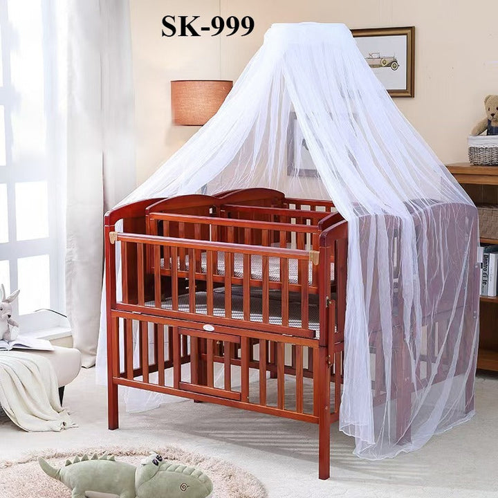 Infantes Baby Wooden Cot Brown