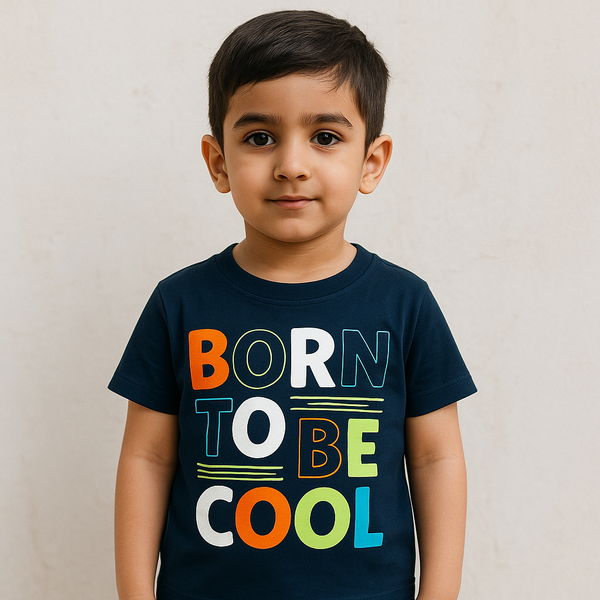 Printed T-Shirt Cool Blue - Sunshine