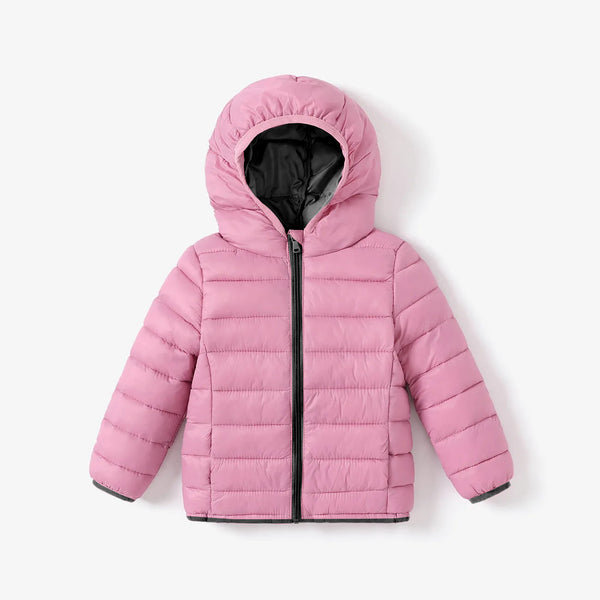 Oolaa Kids Hooded Puffer Jacket Pink