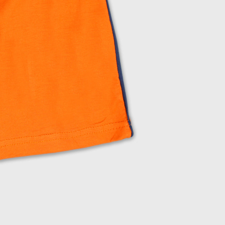 Tiny Trendz Kids- Solid Cotton Shorts Orange