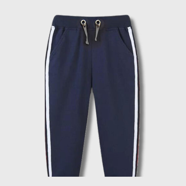 Tiny Trendz Kids Cotton Trousers-Sweatpants Navy