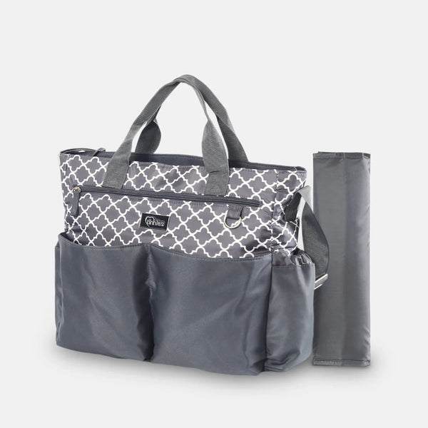 Tinnies Baby Diaper Bag Grey