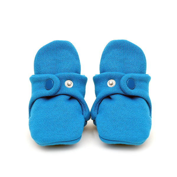 The Nest Blue Baby Shoes With Snap Closure