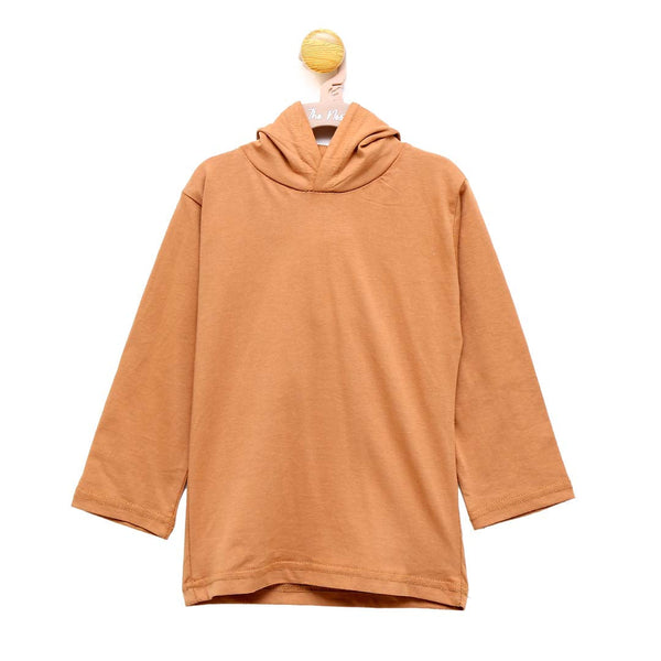 The Nest Plain Brown Pullover Hoodie