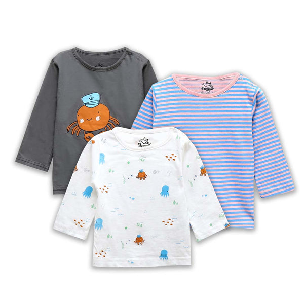 The Nest Tiny Sailor T-Shirts Pack Of 3