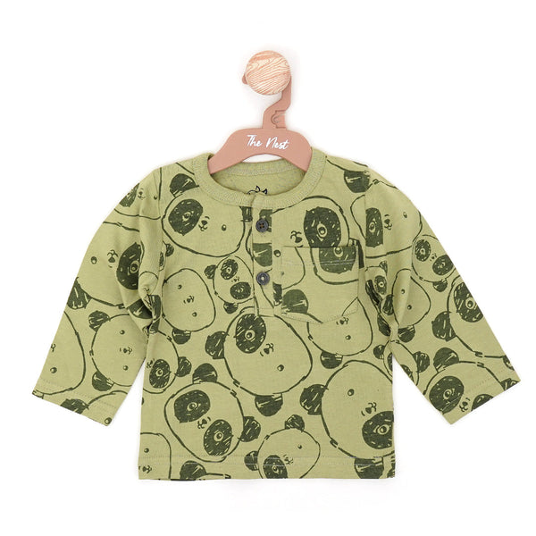 The Nest Olive Green Baby Shirt