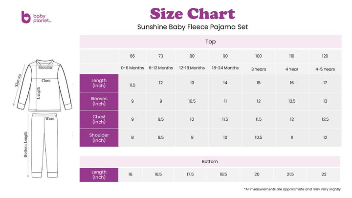 SUNSHINE BABY FLEECE PAJAMA SET  STRIPES PINK NO-70-120