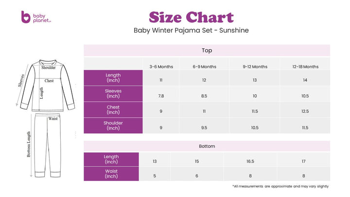 SUNSHINE BABY WINTER PAJAMA SET FOX WHITE 80-48(12-18M)