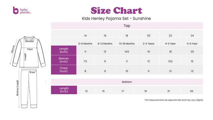 SUNSHINE KIDS HENLEY INNERWEAR SWAN PINK 24(7-8Y)