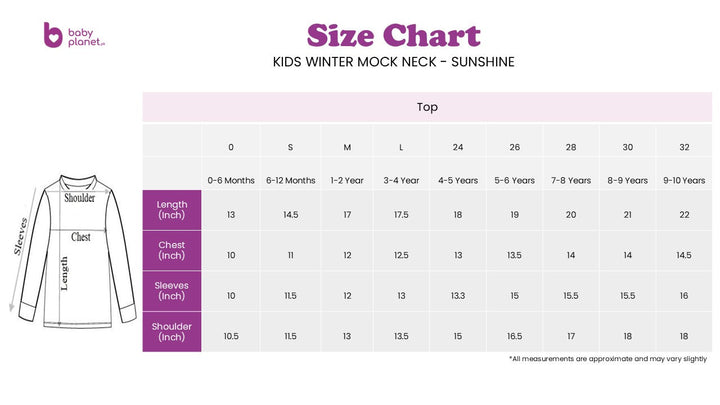 SUNSHINE KIDS WINTER MOCK NECK WHITE STRIPES BLACK 24 7-8Y (SW)