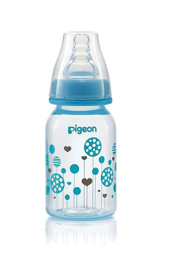 Pigeon Flexible Feeder Clear Rpp 120 Ml Blue