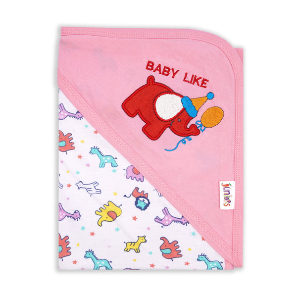 Little Sparks Baby Wrapping Sheet Pink Elephant