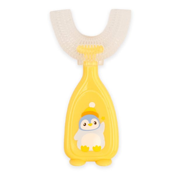 Little Sparks Kids U-Shape Toothbrush Penguin Yellow